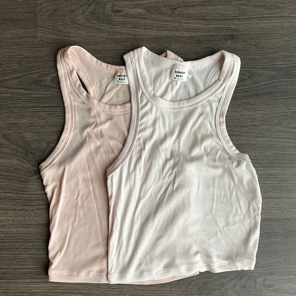 Two SUNDAY BEST Tank Tops